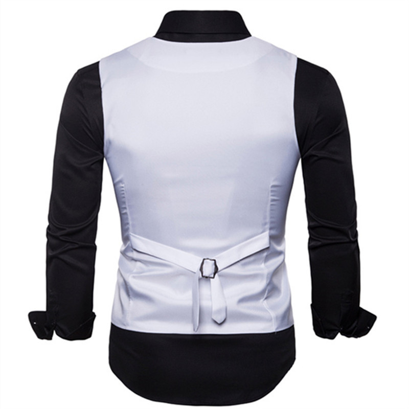 Нов мъжки костюм, жилетка, умна каузална жилетка, официален тънък костюм, жилетки, мъжки едноцветни бизнес сватбени рокли, жилетка, мъжко облекло