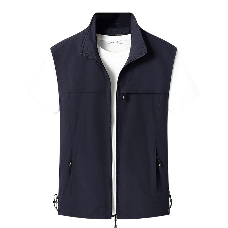 Лятна мъжка жилетка Мъжко палто без ръкави Ловни мрежести якета Облекло Безплатна доставка Тактически военни Готини работни джобове Риболов