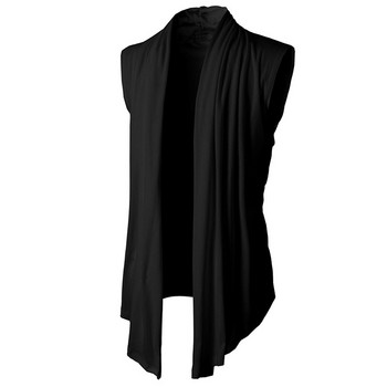 Ανδρικό κορυφαίο μονόχρωμο μόδας αμάνικο πλεκτό παλτό ανδρικό παλτό σχεδιαστών ανδρικό γιλέκο μόδας ανδρικά ρούχα