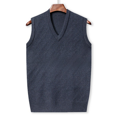 Есен и зима 2023 Мека и топла бизнес ежедневна универсална мъжка плетена жилетка