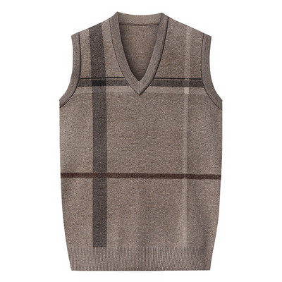 Есен и зима 2023 Мека и топла бизнес ежедневна универсална мъжка плетена жилетка