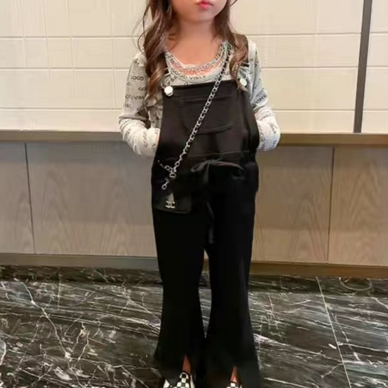 Модни памучни панталони с тиранти за бебета, детски панталони с презрамки, детски гащеризони, лято, пролет, есен, бебешки дрехи 2-6 години