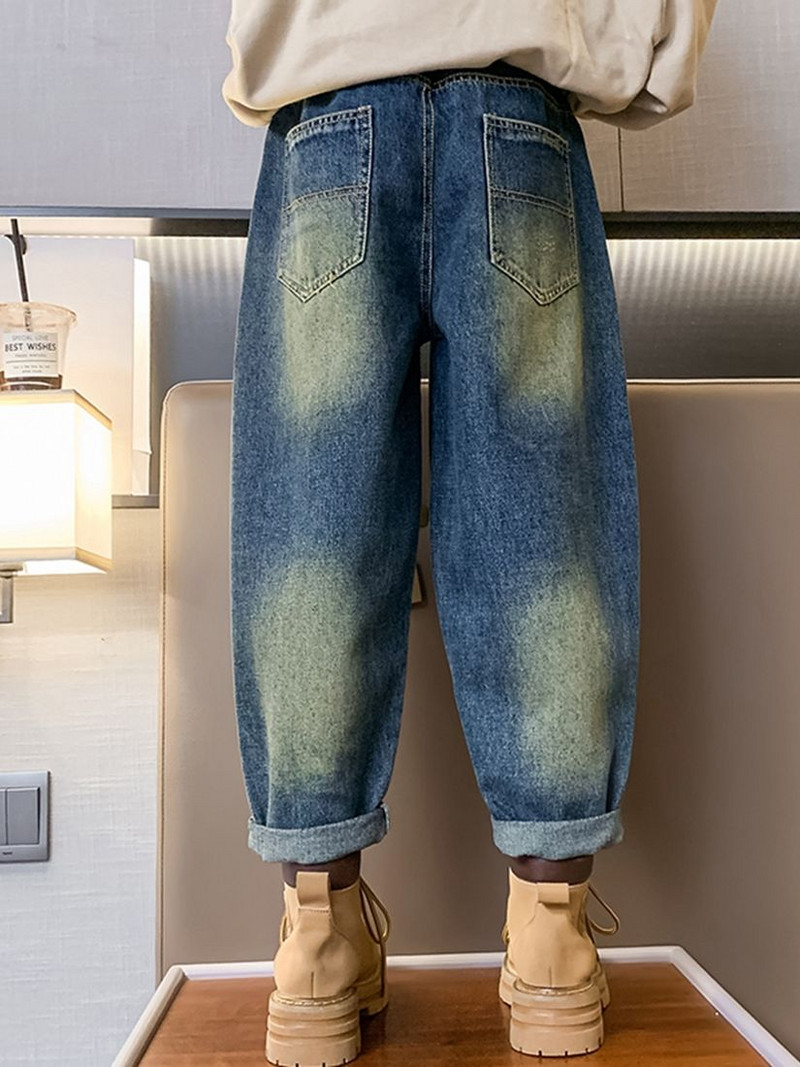 Dječje traperice za djevojčice 2023. Proljetni traper za djevojčice Harem hlače s manžetama Dječje duge hlače Odjeća za tinejdžere 12 14 godina