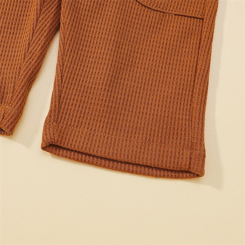 Панталони с тиранти за малки момчета и момичета, гащеризон без ръкави, едноцветни предни джобове и джобове за малки деца