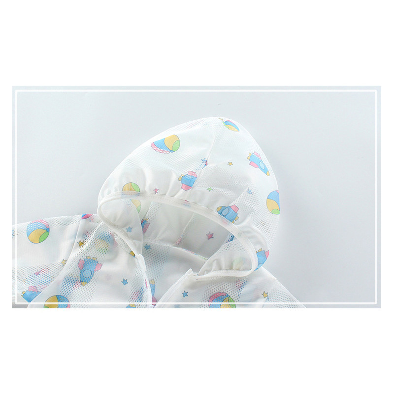 Прохождащи момчета Момичета Яке с цип с анимационен принт С качулка Слънцезащитен тренч Леки детски палта Ветровка Ежедневни връхни дрехи