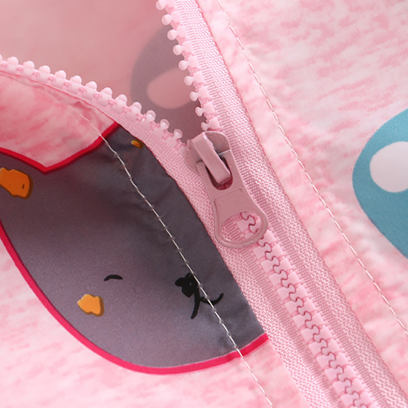 Пролетно детско палто Модна щампа Ветровка с качулка и цип Яке за момчета и момичета Детски суичър Дрехи 1-6T