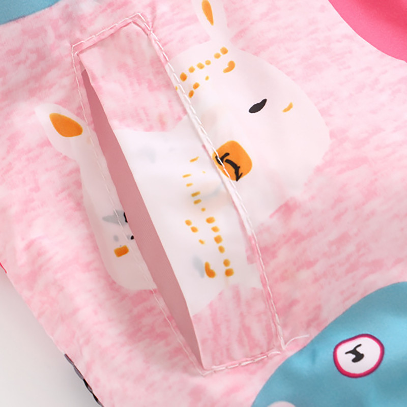 Пролетно детско палто Модна щампа Ветровка с качулка и цип Яке за момчета и момичета Детски суичър Дрехи 1-6T