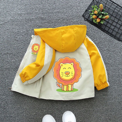 Rudens Meiteņu Jakas Bērnu Mēteļi Mazuļu Meitenes Dragonfly Hoodies Jaka Apģērbi Pavasara Zēnu Virsdrēbes Modes Trench Mētelis 1-6 G