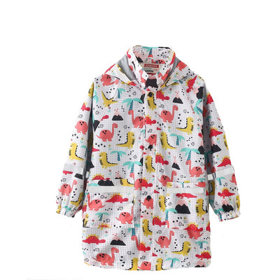 Cute Stylish Boy Star Graphic Raincoat: The Perfect Casual Raincoat for Kids!
