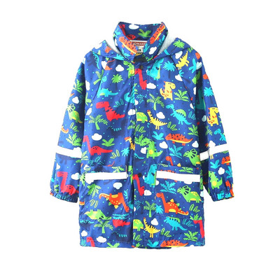 Cute Stylish Boy Star Graphic Raincoat: The Perfect Casual Raincoat for Kids!