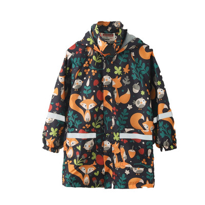Cute Stylish Boy Star Graphic Raincoat: The Perfect Casual Raincoat for Kids!