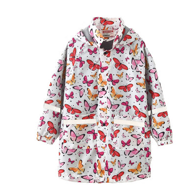 Cute Stylish Boy Star Graphic Raincoat: The Perfect Casual Raincoat for Kids!