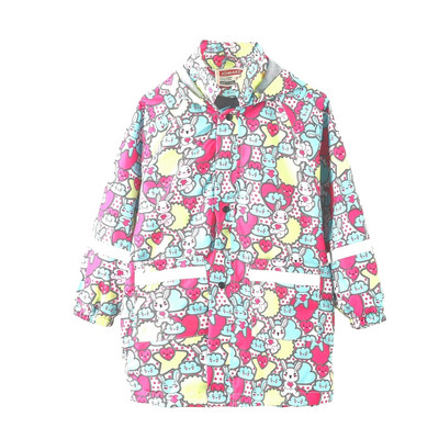 Cute Stylish Boy Star Graphic Raincoat: The Perfect Casual Raincoat for Kids!