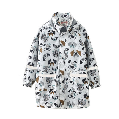 Cute Stylish Boy Star Graphic Raincoat: The Perfect Casual Raincoat for Kids!
