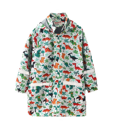 Cute Stylish Boy Star Graphic Raincoat: The Perfect Casual Raincoat for Kids!