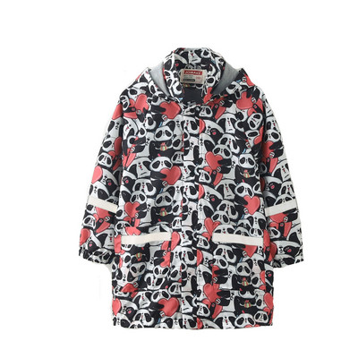 Cute Stylish Boy Star Graphic Raincoat: The Perfect Casual Raincoat for Kids!