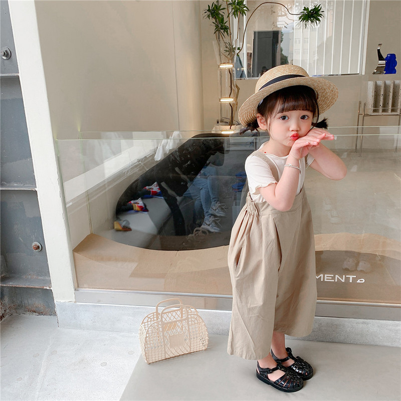 2023 Лято Ново пристигане Модни памучни гащеризони за момичета Детски гащеризон с корейски дизайн Гащеризони за момичета