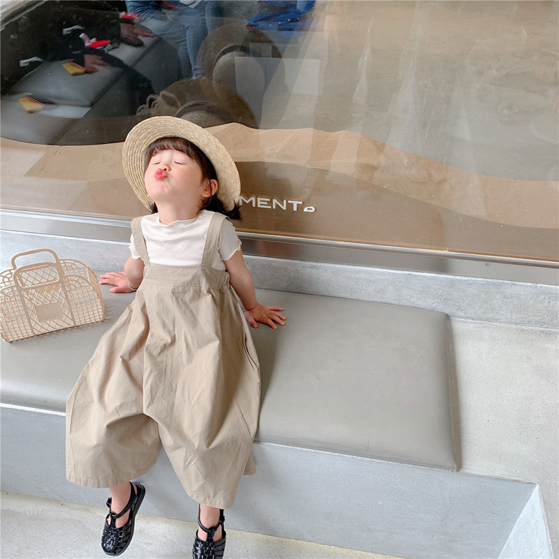 2023 Лято Ново пристигане Модни памучни гащеризони за момичета Детски гащеризон с корейски дизайн Гащеризони за момичета