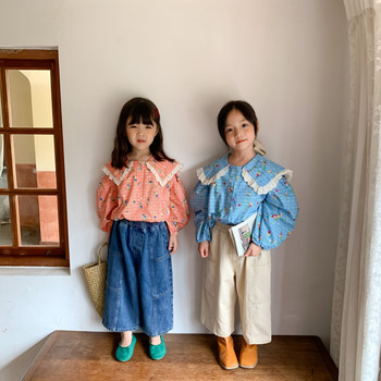 2022 Есен Ново пристигане Модни дънкови дънки за момичета Детски дънки с корейски дизайн Дизайн Дънки за момичета