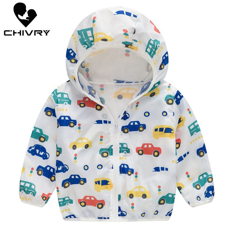 2022. Dječja odjeća Jakne za dječake Dječja kapuljača i patentni zatvarač Zaštita od sunca Dječji modni kaput s printom Vodootporne majice s kapuljačom za djevojčice