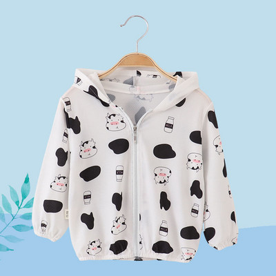 Miela kūdikio mergaičių striukė berniukui su gobtuvu Apsauga nuo saulės kūdikių mergaitei ilgomis rankovėmis Vasarinė apsauga nuo saulės Kvėpuojantys vaikiški drabužiai viršutiniai drabužiai