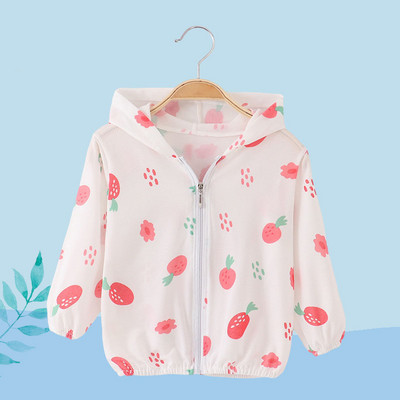 Miela kūdikio mergaičių striukė berniukui su gobtuvu Apsauga nuo saulės kūdikių mergaitei ilgomis rankovėmis Vasarinė apsauga nuo saulės Kvėpuojantys vaikiški drabužiai viršutiniai drabužiai