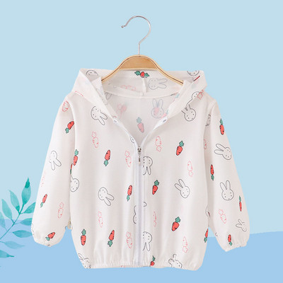 Miela kūdikio mergaičių striukė berniukui su gobtuvu Apsauga nuo saulės kūdikių mergaitei ilgomis rankovėmis Vasarinė apsauga nuo saulės Kvėpuojantys vaikiški drabužiai viršutiniai drabužiai