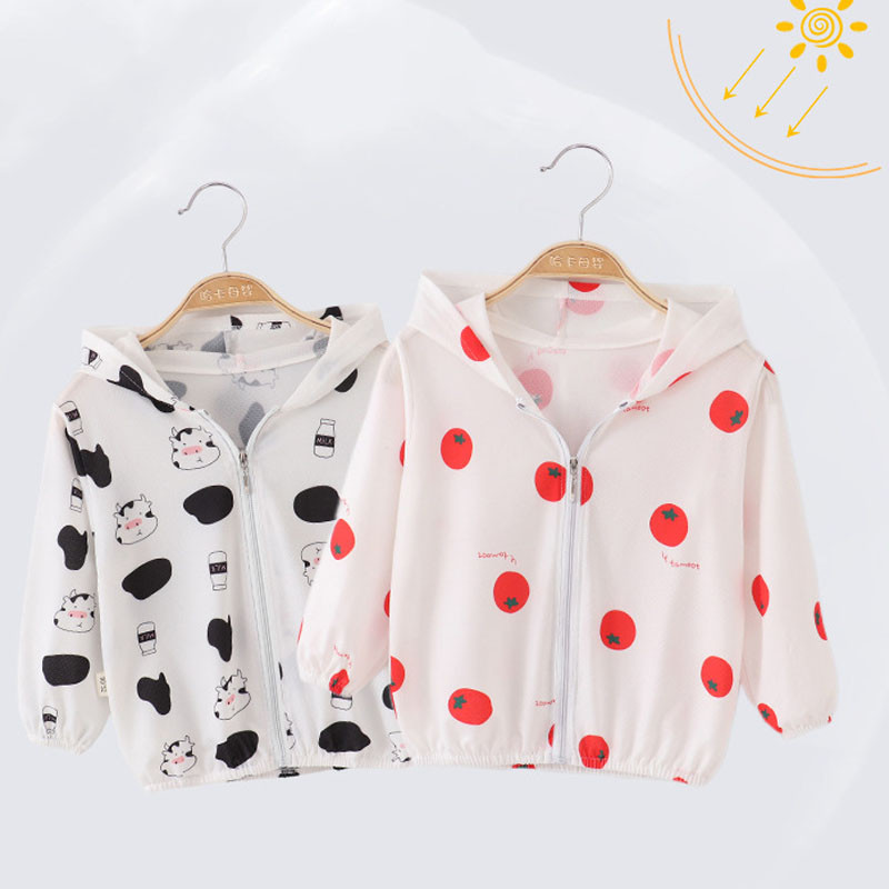 Miela kūdikio mergaičių striukė berniukui su gobtuvu Apsauga nuo saulės kūdikių mergaitei ilgomis rankovėmis Vasarinė apsauga nuo saulės Kvėpuojantys vaikiški drabužiai viršutiniai drabužiai