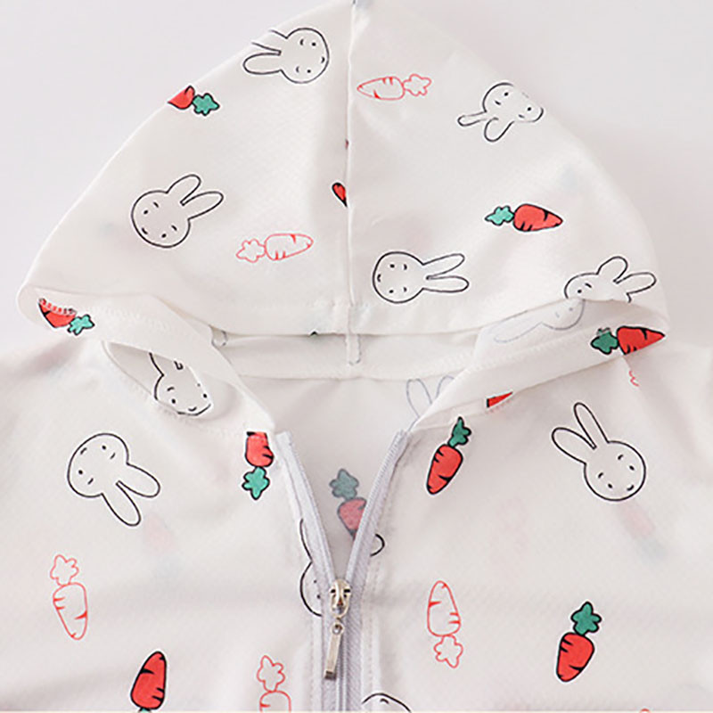 Miela kūdikio mergaičių striukė berniukui su gobtuvu Apsauga nuo saulės kūdikių mergaitei ilgomis rankovėmis Vasarinė apsauga nuo saulės Kvėpuojantys vaikiški drabužiai viršutiniai drabužiai