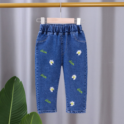 Decupați, reducere, blugi casual pentru fete, copii, pantaloni evazați cu fundă, blugi pentru copii, îmbrăcăminte pentru fete, pantaloni de primăvară, toamnă