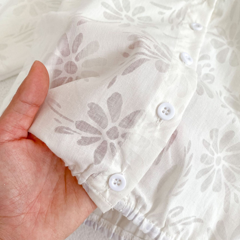 Летни олекотени бебешки памучни жакардови слънчеви горнища, едноредни палта за момичета с качулка, ветровка за новородено 0-36 месеца