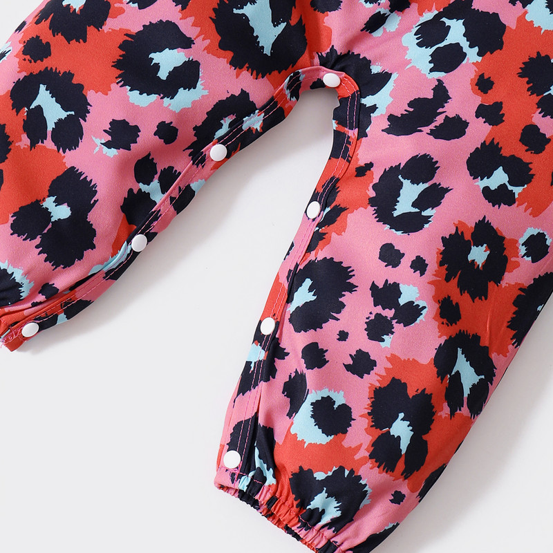 Бебешко лятно облекло, слинг, леопардов гащеризон, гащеризон с тиранти, бебешки момичета, детски панталон с презрамки без ръкави, модни тоалети