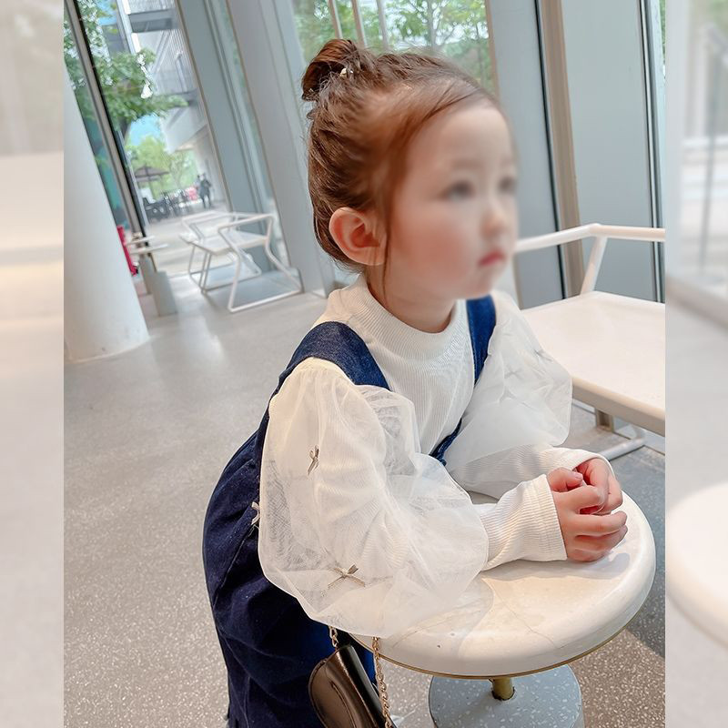 Μόδα βαμβακερά παντελόνια Παιδικά ρούχα Βρεφικά Παιδικά Ζαρτιέρες Παντελόνι Φαρδύ πόδι Κορίτσια Τζιν