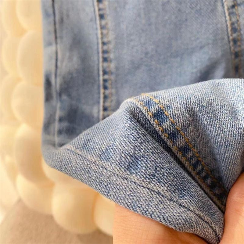 Βρεφικά παντελόνια για κορίτσια Ανοιξιάτικα και φθινοπωρινά τζιν για κορίτσι Νέο παιδικό παντελόνι Flare slim fit Παιδικό παντελόνι κορεατικής έκδοσης