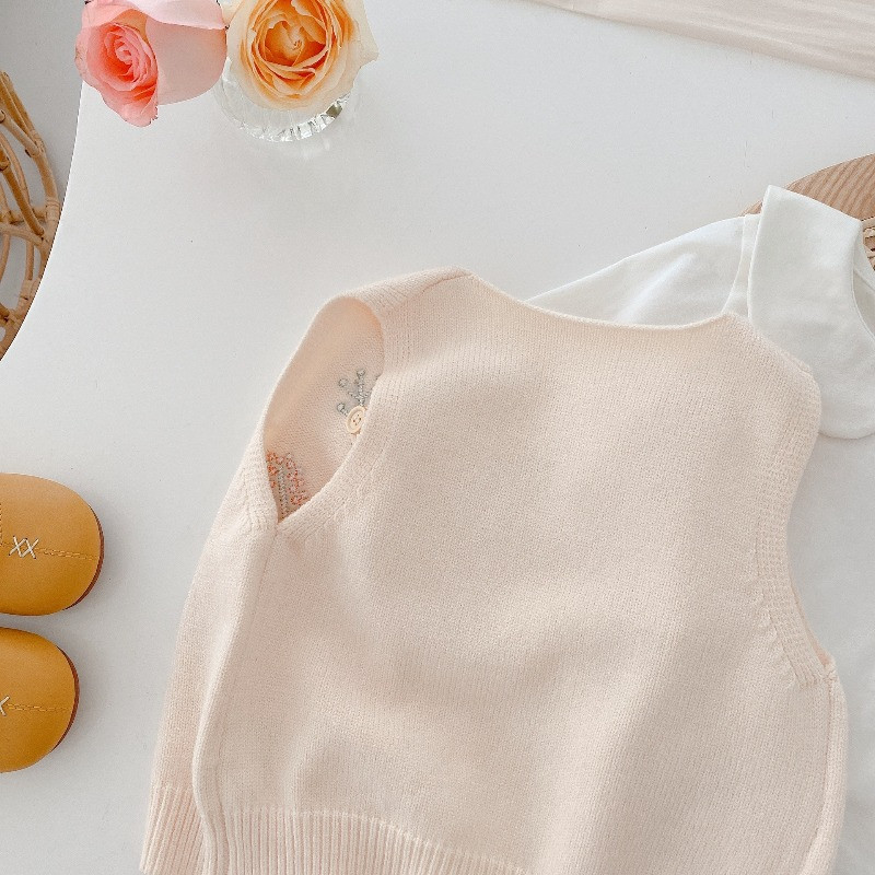 1-5 Χρόνια Πλεκτό Πλεκτό Πουλόβερ Βρεφικό Φθινοπωρινό Κέντημα Ζακέτα Βρεφική Λευκή Ζακάρ Γιλέκο Πλεκτής Βρεφικά Πλεκτά Ανοιξιάτικα Ρούχα