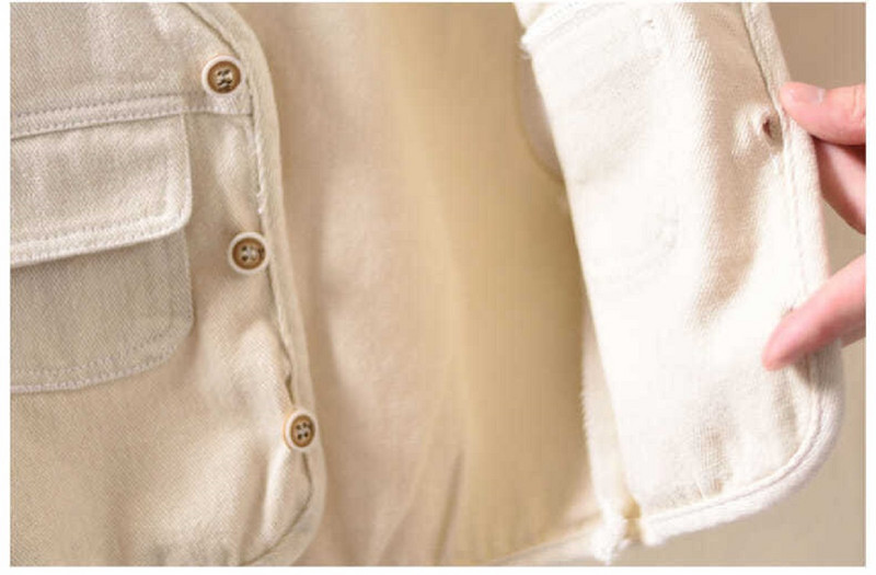 Απλό γιλέκο για νήπια και κοριτσάκια για αγόρια μονόστομο τζιν παιδικό γιλέκο άνοιξη φθινόπωρο για 1-7 χρόνια