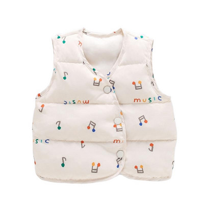 Veste de puf pentru bebeluși pentru fete băieți imprimeu desene animate haine de toamnă iarnă pentru copii cardigan paltoane vestă caldă pentru sugari Costum de copil mic