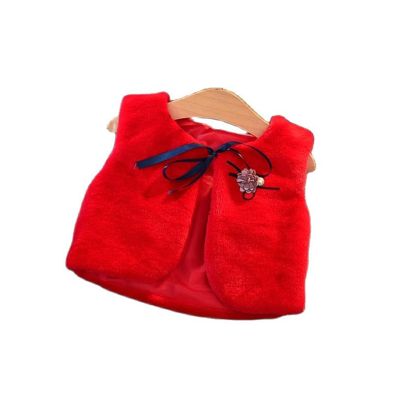 Μόδα Χειμερινό Γιλέκο Γούνινο Βρεφικό Γιλέκο Παιδικά Μπουφάν για κορίτσια Παιδικά Ρούχα Γούνινο Μπουφάν Αμάνικο Γιλέκο Ρούχα Παιδιών