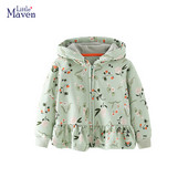 Little maven Παιδικά ρούχα Βρεφικά κορίτσια Φθινοπωρινή Άνοιξη Βαμβακερά ρούχα Μπουφάν Μπουφάν Κινούμενα σχέδια Αεροπλάνο Hoodie Πουλόβερ για παιδιά