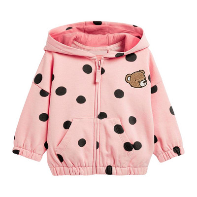 Little maven 2023 Baby Girls Clothes Jacket Coat Lovely Hoodie with Bear Cotton απαλά και άνετα μπλουζάκια για παιδιά 2-7 ετών