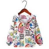 Little maven 2022 Baby Girls Jacket Coat Spring and Autumn outwear Casual Clothes Alphabet for Kids Lovely Hoodie 2-7 ετών