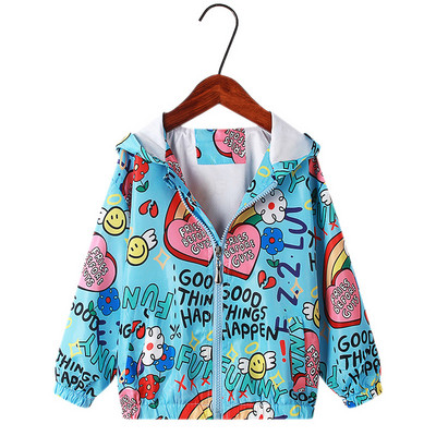 Little maven 2022 Baby Girls Jacket Coat Spring and Autumn outwear Casual Clothes Alphabet for Kids Lovely Hoodie 2-7 ετών