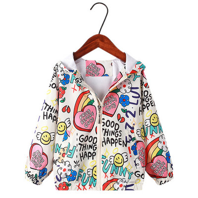 Little maven 2022 Baby Girls Jacket Coat Spring and Autumn outwear Casual Clothes Alphabet for Kids Lovely Hoodie 2-7 ετών