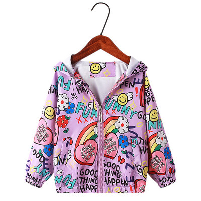 Little maven 2022 Baby Girls Jacket Coat Spring and Autumn outwear Casual Clothes Alphabet for Kids Lovely Hoodie 2-7 ετών