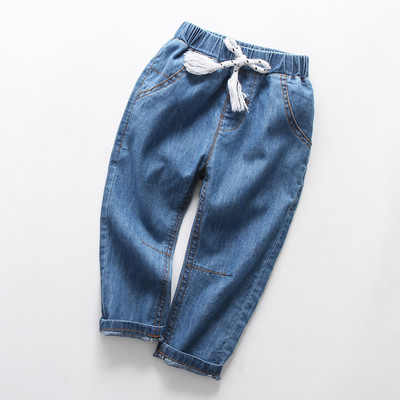 Moda de vară, stil nou, pantaloni pentru copii, anti-țânțari, pantaloni din denim, subțiri, băieți și fete, blugi comozi din bumbac
