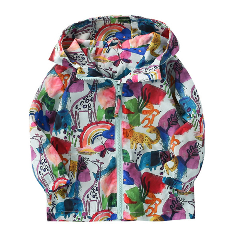 Little maven 2022 Бебешко яке за момичета Есенни и зимни красиви горнища с качулка с джоб за деца 2-8 години