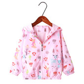 Little maven 2022 Baby Girls Jacket Coat Spring and Autumn Lovely Cartoon Animal Hoodie Μόδα για παιδιά 2-7 ετών