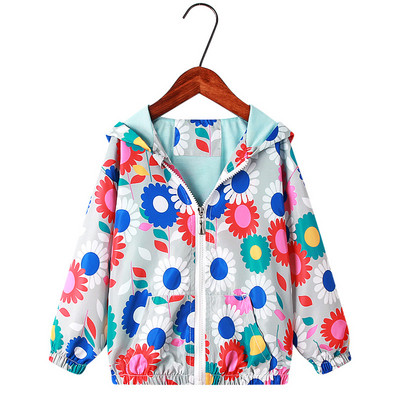 Little maven 2022 Baby Girls Jacket Coat Spring and Autumn Lovely Cartoon Animal Hoodie Μόδα για παιδιά 2-7 ετών