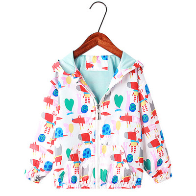Little maven 2022 Baby Girls Jacket Coat Spring and Autumn Lovely Cartoon Animal Hoodie Μόδα για παιδιά 2-7 ετών