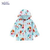 Little Maven Tops Ρούχα για Κορίτσια Φθινοπωρινά Ανοιξιάτικα Βαμβακερά Ρούχα Μπουφάν Μπουφάν Cartoon Flowers Hoodie για Παιδιά Ανεμοθραύστης